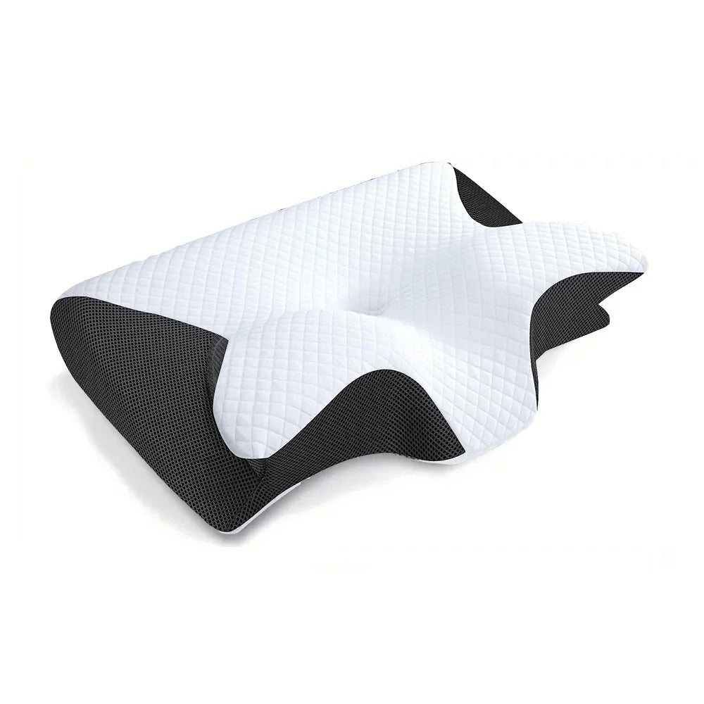 Revolutionize Your Sleep Experience with Our 2-in-1 Ergonomic Memory Foam Cervical Pillow for Ultimate Neck Pain Relief!